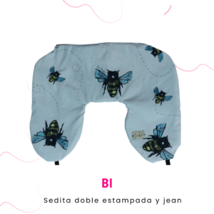 Almohada de viaje rellenable sedita abejorro