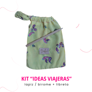 Kit Libreta y Lapicera “Ideas viajeras”