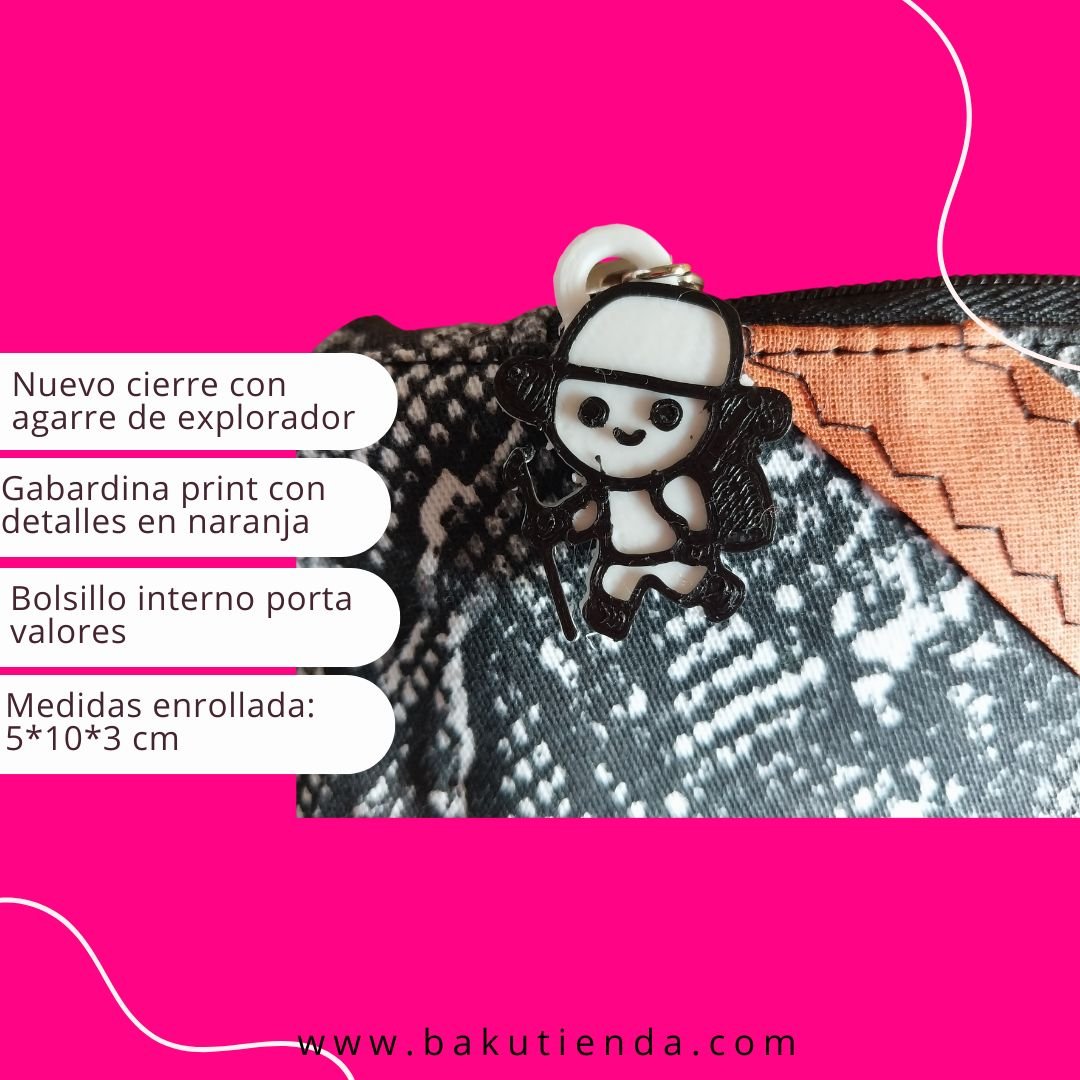 Almohada de viaje rellenable con ropa gabardina estampada - Imagen 3